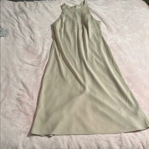 Elegant Cream Sleeveless Dress